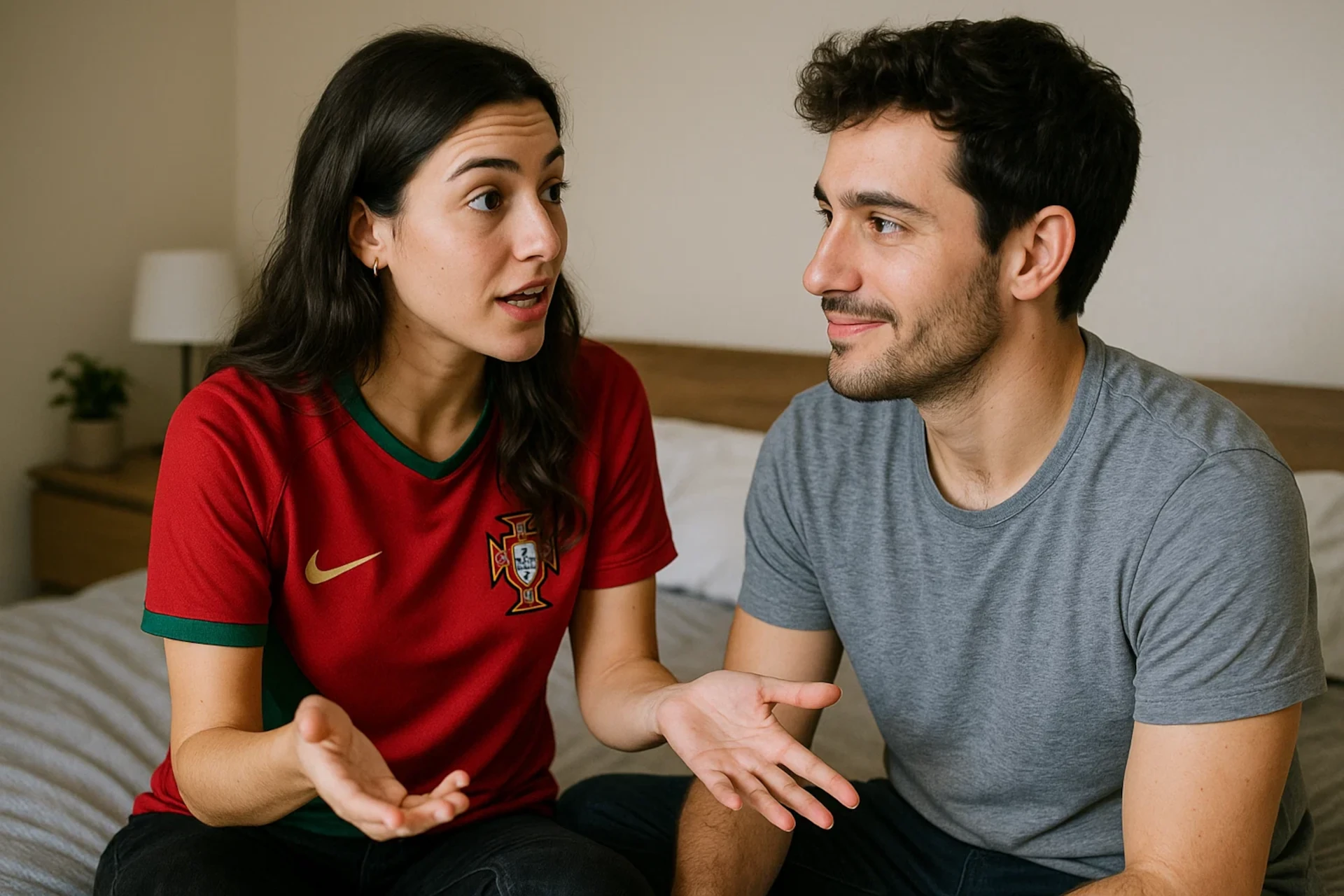Como é que se mostra que se está mesmo a ouvir no casamento?
