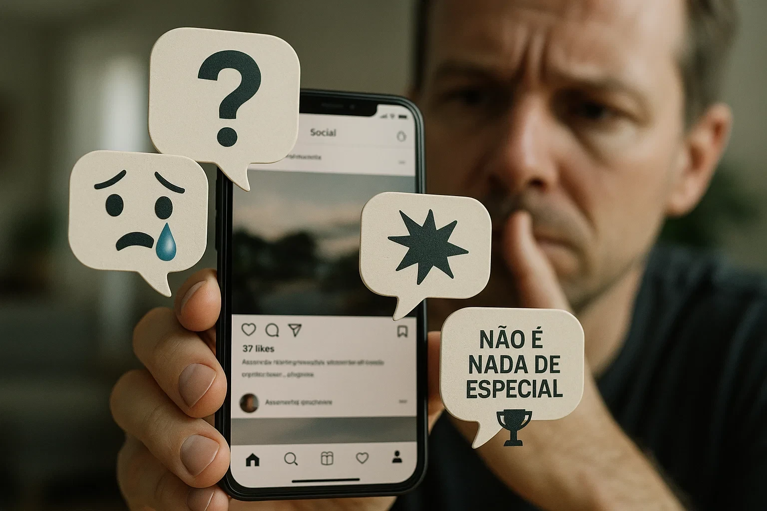 Que comentários online revelam busca de atenção?
